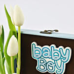 Baby Boy Flowers Box