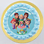 Cocomelon Birthday Red Velvet Cake 8 Portion