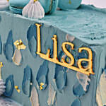 Celebration Delights Personalised Name Marble Cake