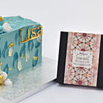 Celebration Delights Personalised Vanilla Cake With Mirzam Chocolates