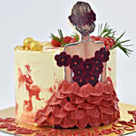 Happy Birthday Princess Red Velvet Cake