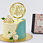 Your Special Birthday Celebration Vanilla Cake with Mirzam Chocolates