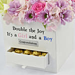 Birth of Twins Congratulations Box