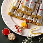 Sneh Classic Lumba Rakhi with 500 grams Kaju Rolls