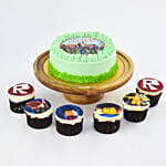 Birthday Celebration Roblox Redvelvet Cake and Chocolate Cupcakes