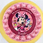 Cute Minni Mouse Birthday Chocolate Cake 4 Portion