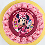 Cute Minni Mouse Birthday Chocolate Cake 4 Portion