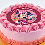 Cute Minni Mouse Birthday Chocolate Cake 8 Portion