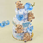 Baby Boy Happiness  Diaper Bouquet