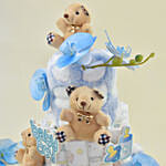 Baby Boy Happiness  Diaper Bouquet