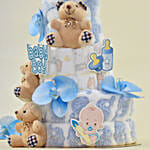 Baby Boy Happiness  Diaper Bouquet