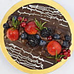 Berries Vegan Chocolate Cake 4 portion