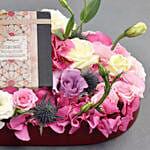 Floral Bed in Premium Tray With Mirzam Box