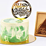 Blissful Birthday Memories Chocolate Cake with Personalised Frame