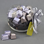 Glass Bowl of Gourmet Chocolates
