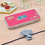 Elephant Rakhi With 3 Pcs Ferrero Rocher