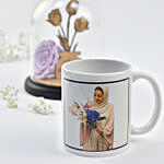 Personalised Mug and Forever Rose Women's Day Combo