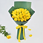 50 Yellow Roses Designer Bouquet
