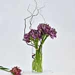 Purple Peruvian Lilies arrangement