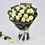 Serene 20 White Rose Bouquet