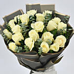 Serene 30 White Rose Bouquet