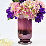 Artifical Tulips with Mutlicolor Hydrangea