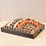 Leather Tray Brown Chocolates By Neuhaus