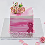Pink Ribbon Designer Cake