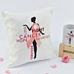 Fight Hope Love Mug and Cushion Combo