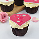 Special Pink Ribbon Cup Cakes