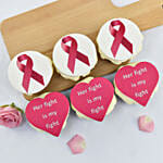 Special Pink Ribbon Cup Cakes