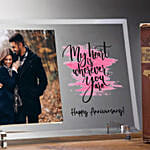 Happy Anniversary Glass Frame