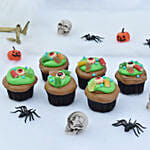 Spooky eyes cup cake