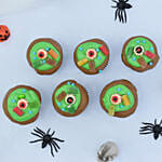 Spooky eyes cup cake