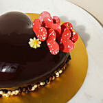 Triple Chocolate Heart Cake 500gm