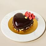 Triple Chocolate Heart Cake 500gm