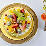 Vegan Fruit Cake and  Flowers