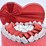 Chocolates Sweetness in Heart Shape Box