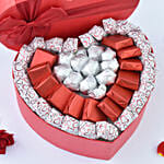 Chocolates Sweetness in Heart Shape Box