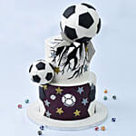 Football Fiesta Designer Red Velvet Cake