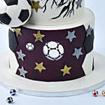 Football Fiesta Designer Red Velvet Cake