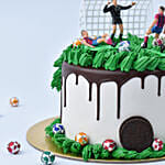 Football Madness Designer Red Velvet Cake