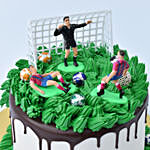 Football Madness Designer Red Velvet Cake