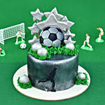 Football Star Designer Red Velvet Cake