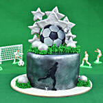 Football Star Designer Red Velvet Cake