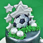 Football Star Designer Red Velvet Cake