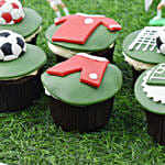 Football Themed Cupcakes