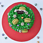 Qatar Football Fan Designer Marble Cake