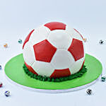 Soccer Ball Red Velvet Cake