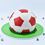 Soccer Ball Red Velvet Cake